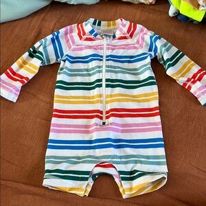 Hanna Andersson | 6-12 months | Colorful Striped Baby Swimsuit